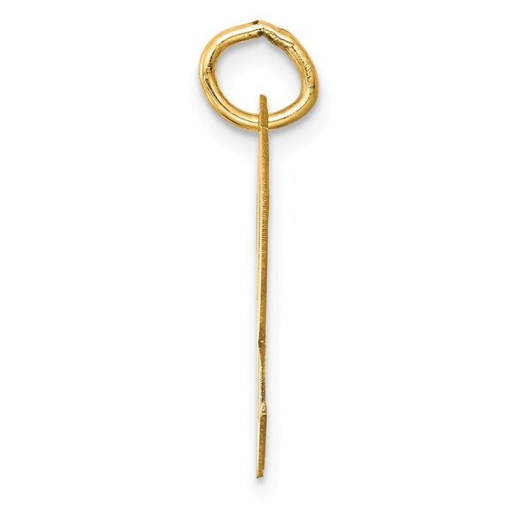 14k Yellow Gold Madison Collection LG Classic Script Initial R Pendant - Picture 2 of 5